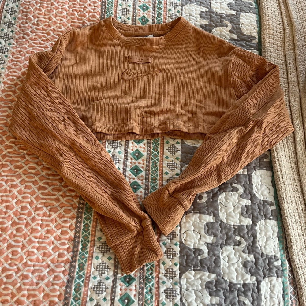 Nike Women's Brown Cropped Top XS